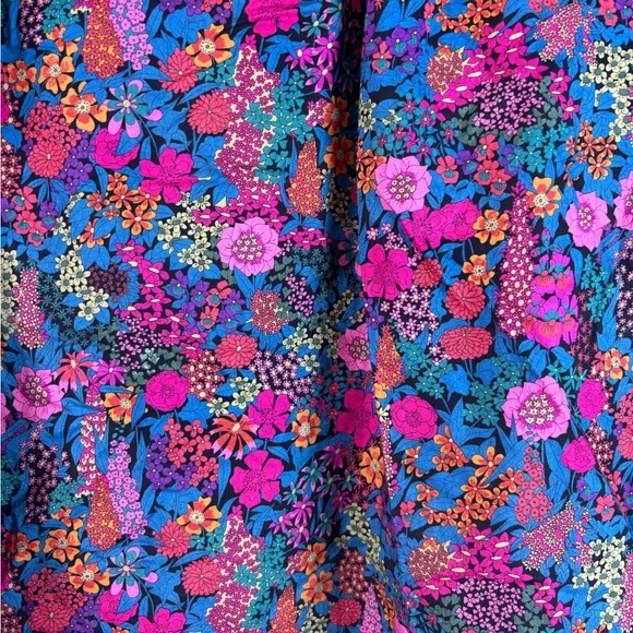 J Crew Small Flutter-sleeve top in Liberty of London Floral Ciara print blouse - Picture 2 of 13